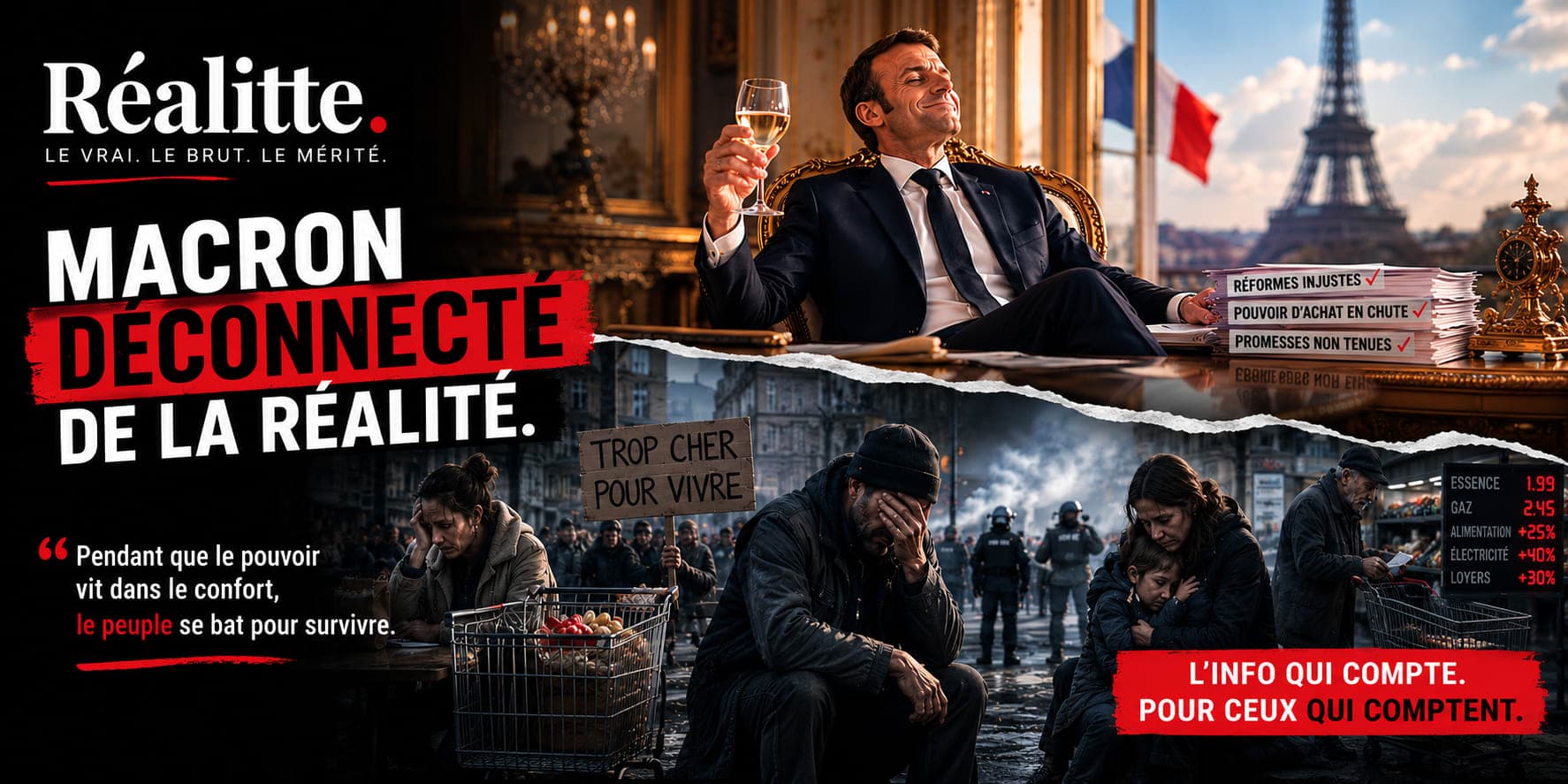 que fait macron pendant que les francais se saigne en silence !!! que fera le prochain president ? rien !!! tant que on change pas le systeme et que on donne pas le vote au peuple ( la vrai democratie ) la france continuera a sombrer
